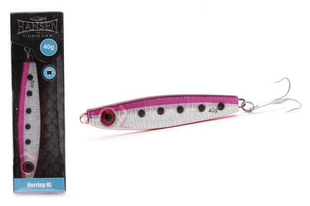 PRZYNĘTA HANSEN HERRING NL 8,7cm/40g - UV PINK SILVER / UV ORANGE