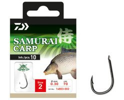 14803-002 - DAIWA HACZYKI Z PRZYPONEM SAMURAI CARP 2/10szt