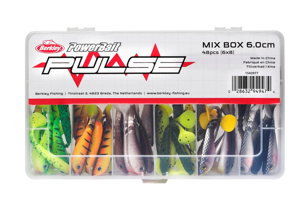 ZESTAW GUM BERKLEY PULSE SHAD MIX COLORS 6cm/48szt