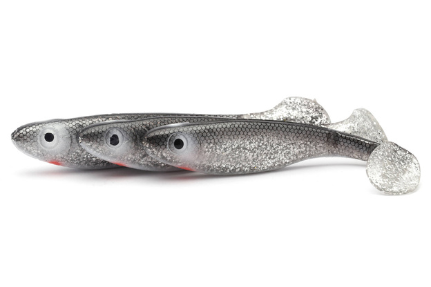 GUMA SVARTZONKER McPREY - BLACK SILVER UV 12cm-1szt