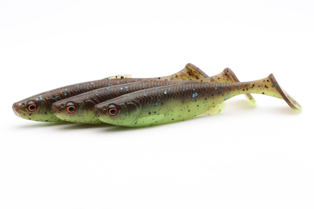 GUMA SAVAGE GEAR FAT-TAIL MINNOW - CHARTREUSE PUMPKIN