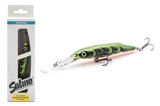 UNIKATOWY WOBLER SALMO FREEDIVER SDR 9cm - CRAW TIGER