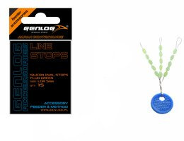 STOPERY SILIKONOWE GENLOG GREEN OVAL 5mm