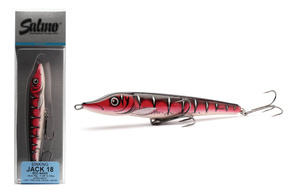 QJA012 - SALMO WOBLER JACK SINKING 18cm - RED WAKE