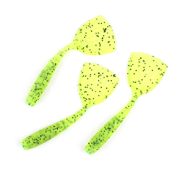 NRI031 - FOX RAGE GUMA CREATURE SHOVEL SHAD UV - CHARTREUSE UV 7cm/1szt