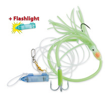 MORSKA PRZYWIESZKA AQUANTIC SEEHECHT RIG FLASHLIGHT 6/0+8/0