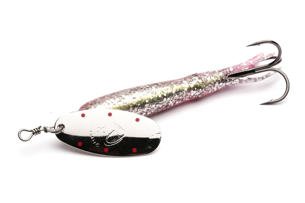 OBROTÓWKA SAVAGE GEAR FLYING EEL SPINNER - RED/SILVER