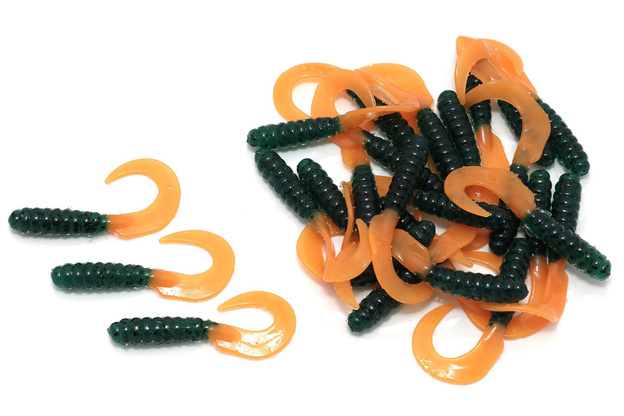 GUMY YUM WALLEYE GRUB FIRETIGER E 7,5cm/25szt