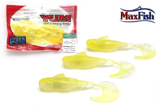 GUMY YUM SAMURAI CURLY CHART HOLOGRAM 7,6cm/10szt