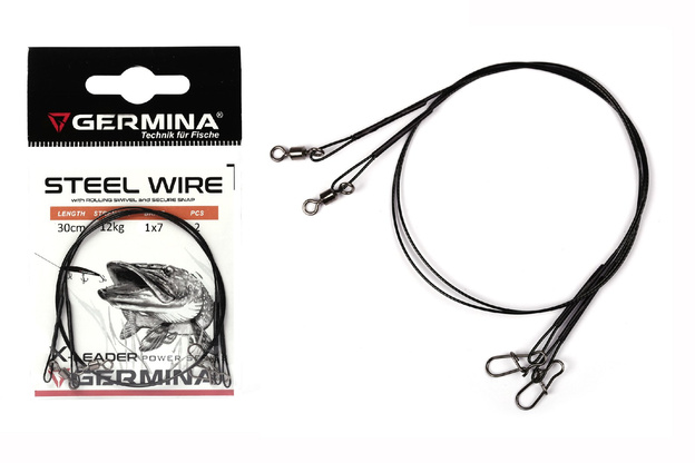 PRZYPON STALOWY GERMINA 1x7 8kg /25cm