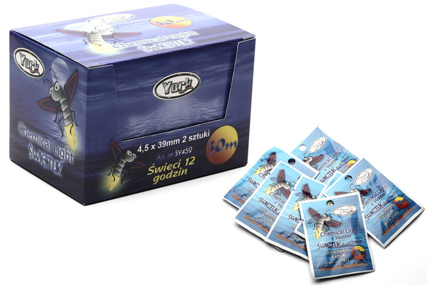 ŚWIETLIK WĘDKARSKI YORK 4,5x39mm 50x2szt GREEN