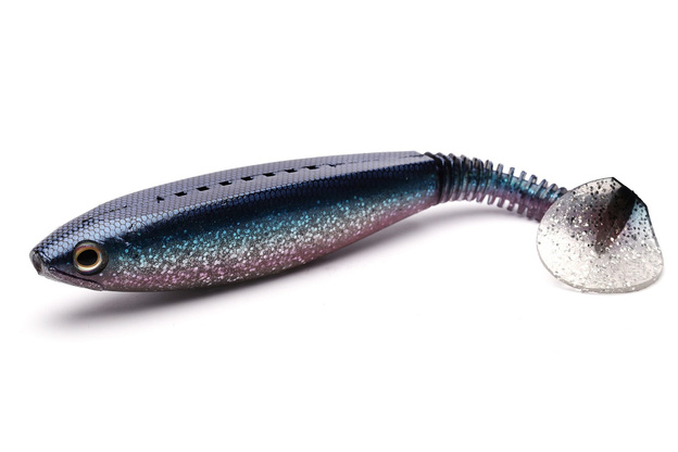 GUMA DAIWA PROREX SIDE KICK SHAD XL - HERRING GREEN