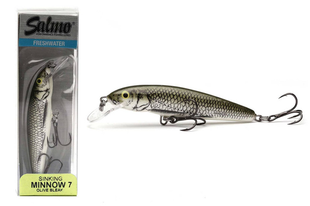 WOBLER SALMO MINNOW FLOATING 6cm - OLIVE BLEAK