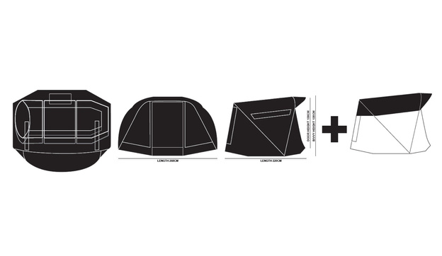 NAMIOT 1-OSOBOWY PROLOGIC AVENGER Z PÓŁ-NARZUTĄ