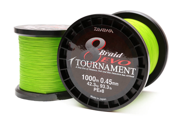PLECIONKA DAIWA TOURNAMENT EVO CHARTREUSE 0,08mm/1000m