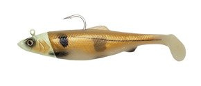 619 - SAVAGE GEAR GUMA 4D HERRING BIG SHAD - GLOW HADDOCK