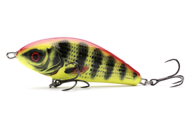 WOBLER SALMO FATSO SINKING 8cm - BRIGHT PERCH