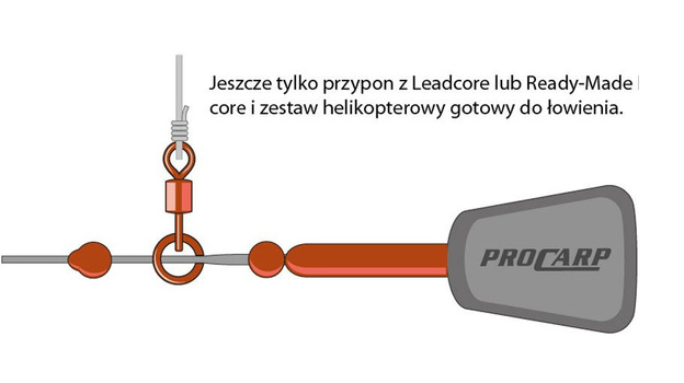 CORMORAN PRO CARP HELICOPTER RIG - PIASEK