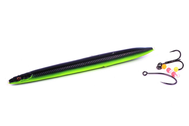 PRZYNĘTA SAVAGE GEAR 3D SOFT LINE THRU SANDEEL 12,5cm - BLACK YELLOW