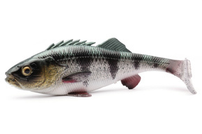 GUMA 4D PERCH SHAD - GREEN SILVER UV 1szt - SAVAGE GEAR