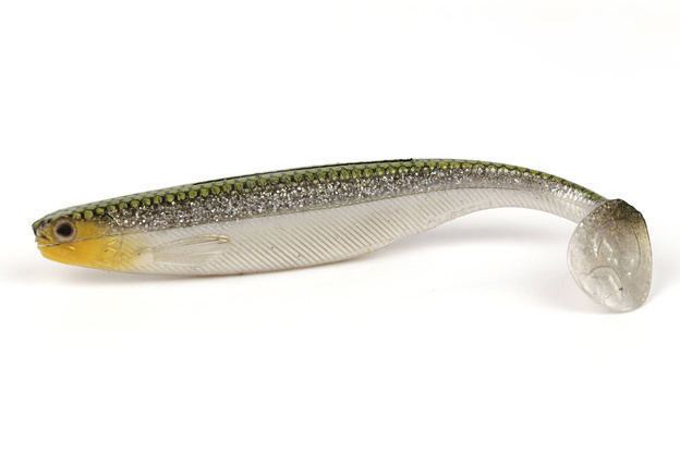 GUMA WESTIN SHAD TEEZ SLIM - GREEN HEADLIGHT