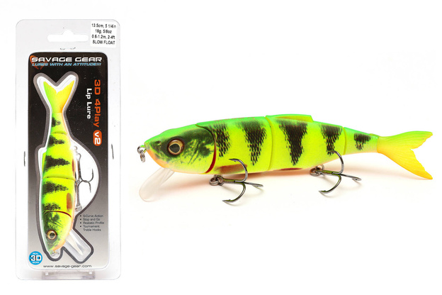 WOBLER SAVAGE GEAR 4PLAY V2 - FIRETIGER - 617