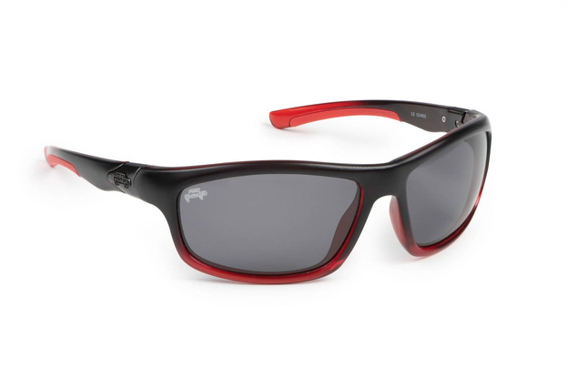 NSN008 - FOX RAGE OKULARY POLARYZACYJNE BLACK AND RED WRAP