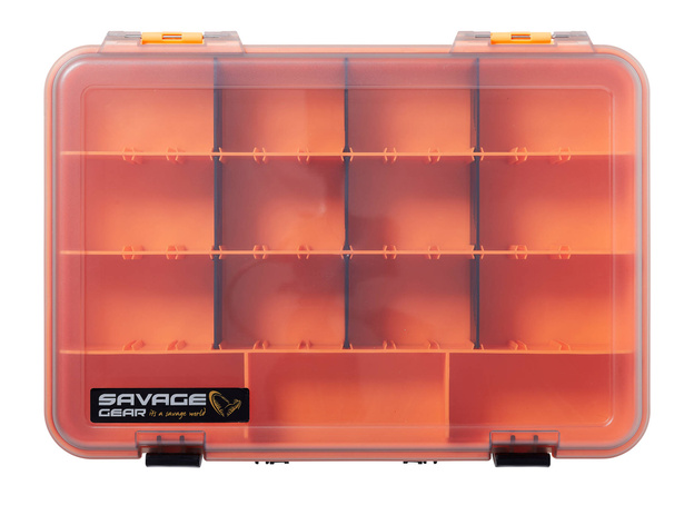 DWUSTRONNE PUDEŁKO NA PRZYNĘTY I AKCESORIA 39x28x12,5cm