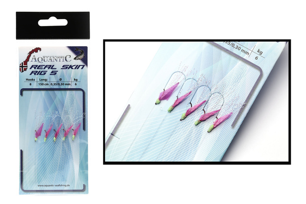 PRZYWIESZKA ŚLEDZIOWA AQUANTIC REAL SKIN RIG 5 - PINK 8