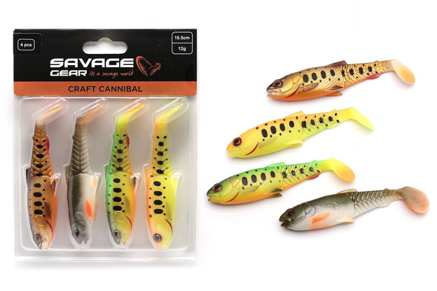 71832 - SAVAGE GEAR GUMA CRAFT CANNIBAL DARK WATER MIX 10,5cm