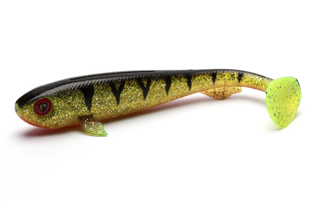 GUMAN FOX RAGE SUPER SLICK SHAD 18cm - PERCH UV