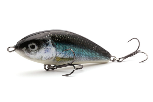 WOBLER SALMO FATSO SINKING 8cm - HOLO SMELT