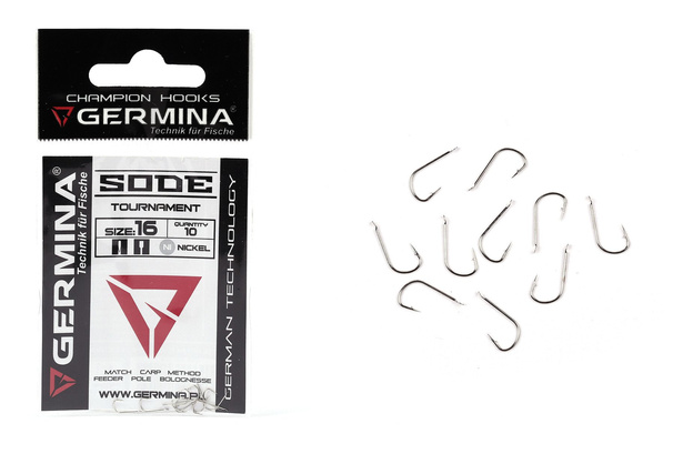 HACZYKI GERMINA SODE NIKIEL 10szt