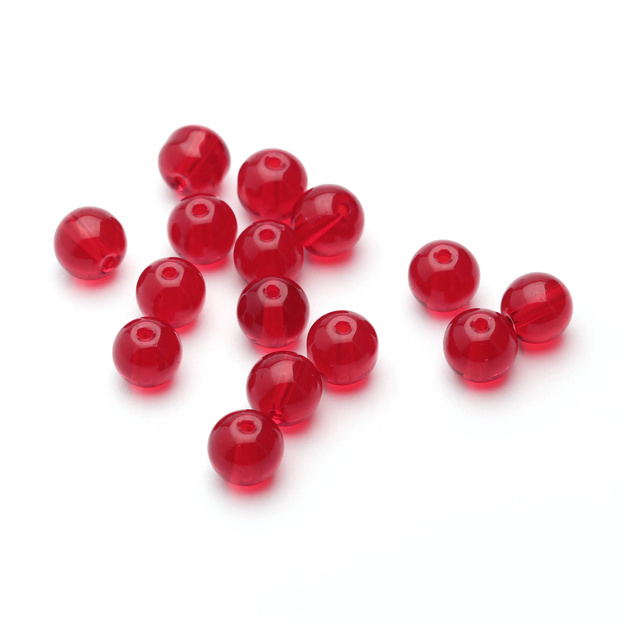 SZKLANE KORALIKI IRON CLAW RED 4mm/25szt