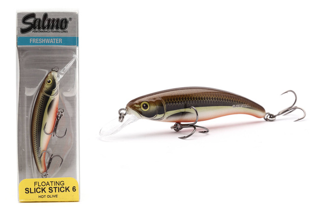 WOBLER SALOMO SLICK STICK F 6cm - HOT OLIVE