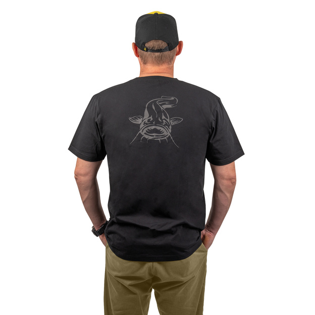 T-SHIRT BLACK CAT LOGO BLACK