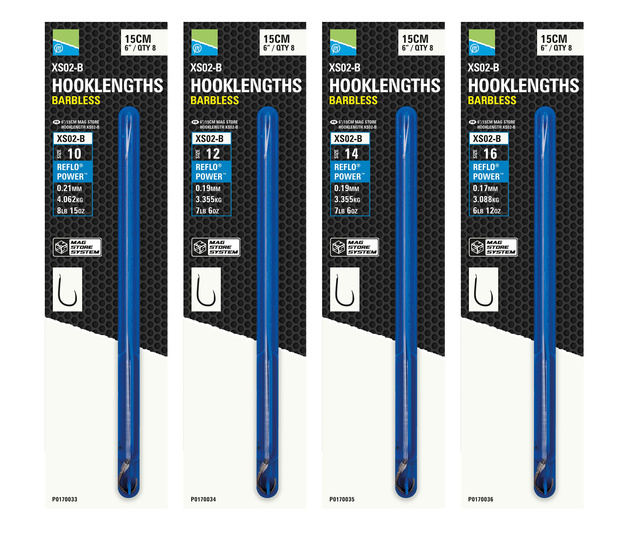 ZESTAW PRZYPONÓW PRESTON XS02-B MAG STORE 15cm/10/0,21mm