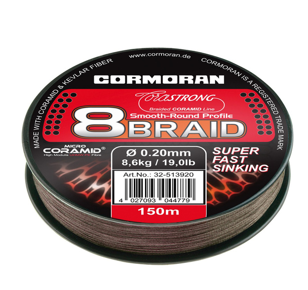 32-513920 - CORMORAN PLECIONKA CORASTRONG 8-BRAID 0,20mm/150m