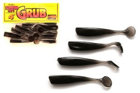 LCGR50 - LUNKER CITY GUMA GRUB 4" SMOKE -10szt