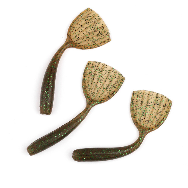 NRI036 - FOX RAGE GUMA CREATURE SHOVEL SHAD UV - GREEN PUMPKIN UV 9cm/1szt