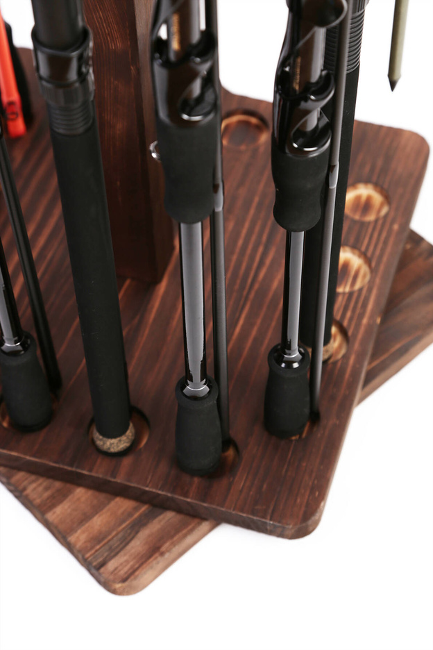 OBROTOWY DREWNIANY STOJAK NA 16 WĘDEK