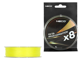 PLECIONKA NECO OCTA BRAID EXPEDITION X8 YELLOW 0.06mm/150m