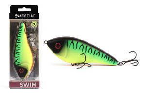 P085-099-015 - WESTIN JERK SWIM GLIDEBAIT SILENT 12cm/55g - FIRETIGER