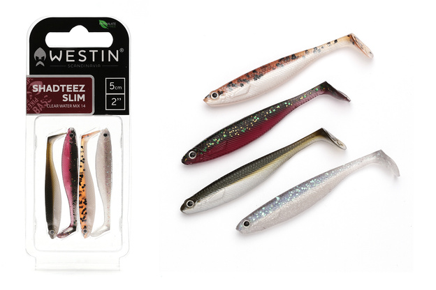 GUMY WESTIN SHADTEEZ SLIM CLEAR WATER MIX 14 - 5cm