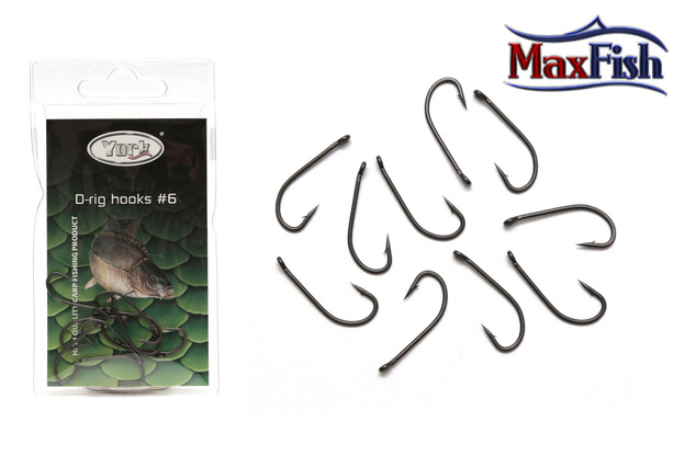 12458 - YORK HACZYKI KARPIOWE D-RIG 2/10szt