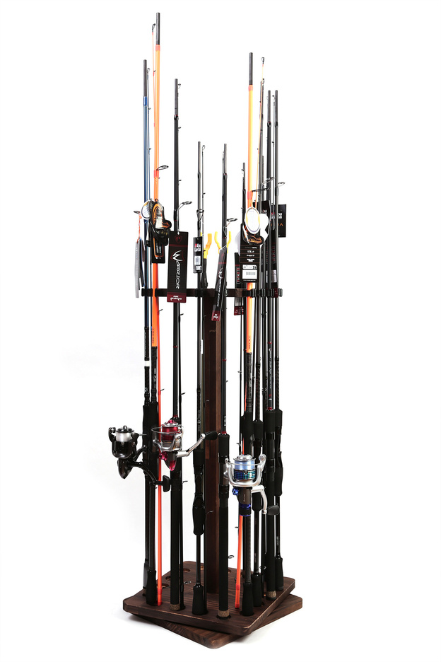 OBROTOWY DREWNIANY STOJAK NA 16 WĘDEK