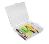 ZESTAW GUM BERKLEY PULSE SHAD MIX+GŁÓWKI 8cm