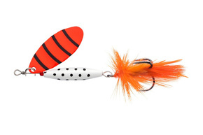 1549 - ABU GARCIA OBROTÓWKA REFLEX WHITE - LF ORANGE