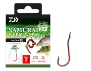 HACZYKI Z PRZYPONEM DAIWA SAMURAI WORM 1/10szt