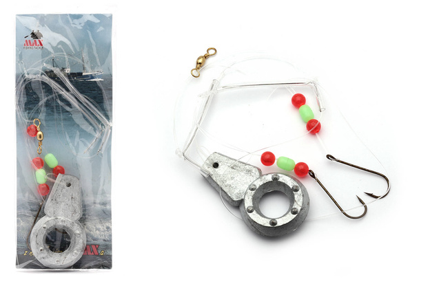 1021001 - MAX MORSKI PRZYPON SURFCASTINGOWY Z CIĘŻARKIEM 90g